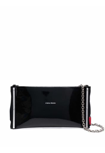 A BETTER MISTAKE logo-print shoulder bag - Nero