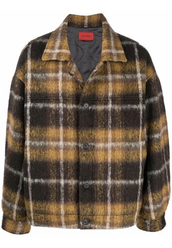 A BETTER MISTAKE check-print shirt jacket - Giallo