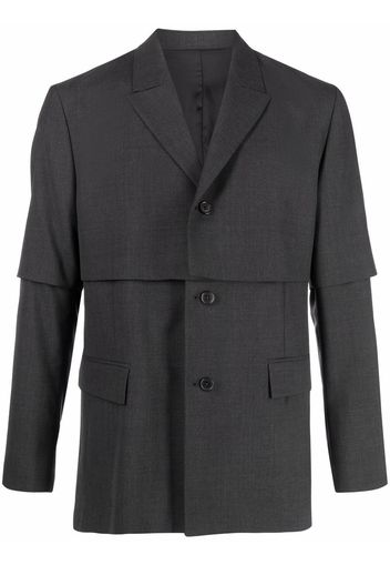 A BETTER MISTAKE High Cut layered blazer - Grigio