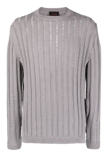 A BETTER MISTAKE Renosance ribbed knit jumper - Grigio