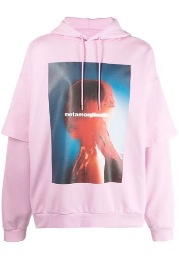 A BETTER MISTAKE double sleeve hoodie - Rosa