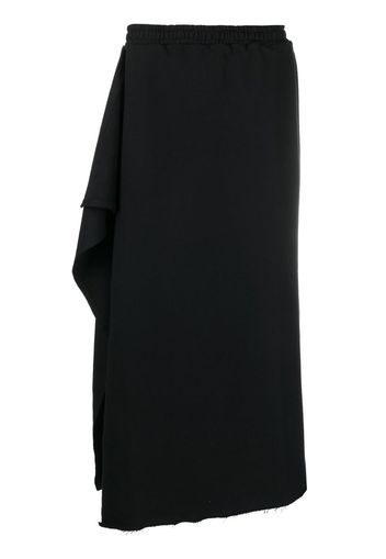 A BETTER MISTAKE mid-length asymmetric skirt - Nero