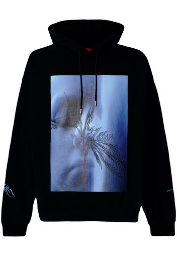 A BETTER MISTAKE photograph-print cotton hoodie - Nero