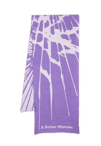 A BETTER MISTAKE Broken Glass wool scarf - Viola