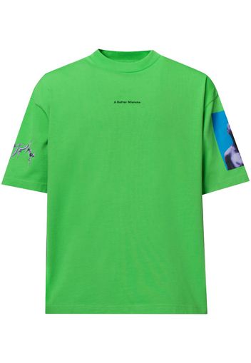 A BETTER MISTAKE Crawler oversized T-shirt - Verde