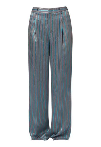 A BETTER MISTAKE Lazy Raver striped trousers - Grigio