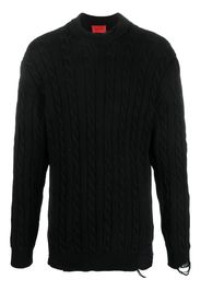 A BETTER MISTAKE cable-knit jumper - Nero
