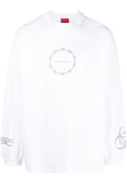 A BETTER MISTAKE Raver Reflective long-sleeve T-shirt - Bianco