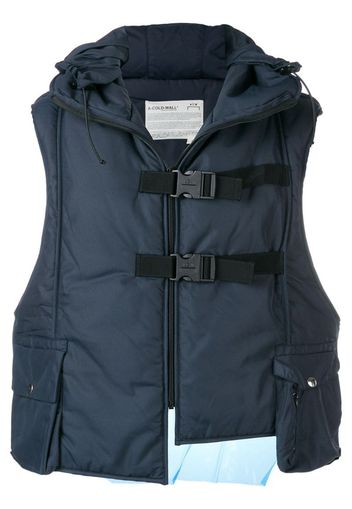 Gilet imbottito con cappuccio