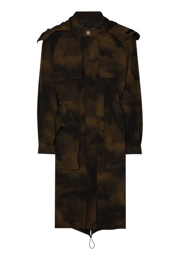 Terrain camouflage parka coat