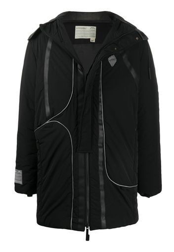 Parka con cappuccio e zip