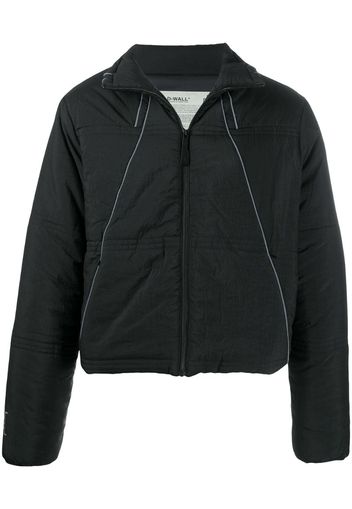 piped-trim padded jacket
