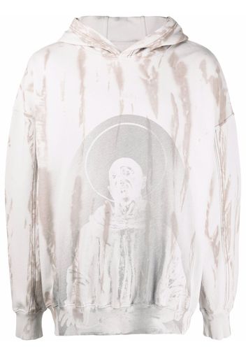 A-COLD-WALL* tie-dye cotton hoodie - Toni neutri