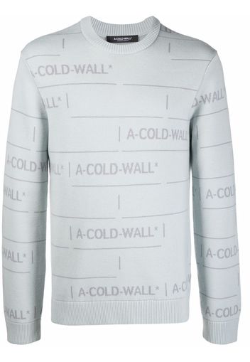 A-COLD-WALL* chain jacquard knit jumper - Grigio