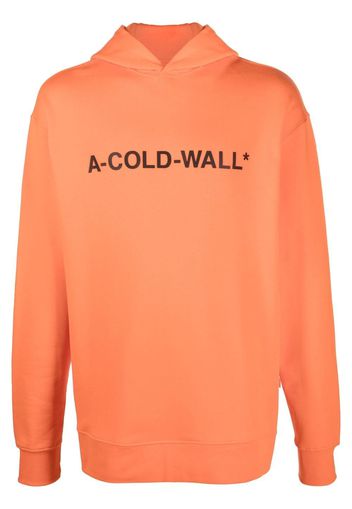 A-COLD-WALL* logo printed hooded sweatshirt - Arancione