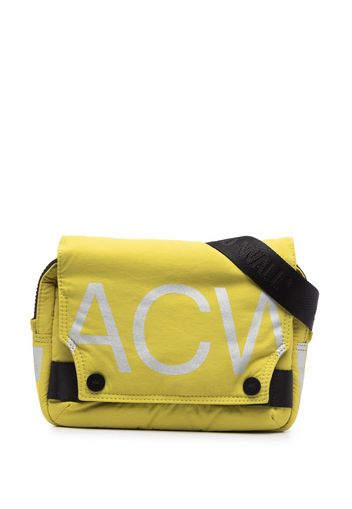 A-COLD-WALL* logo-print shoulder bag - Verde