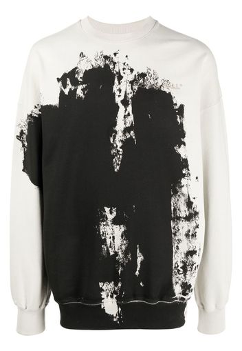 A-COLD-WALL* spray-paint cotton sweatshirt - Grigio