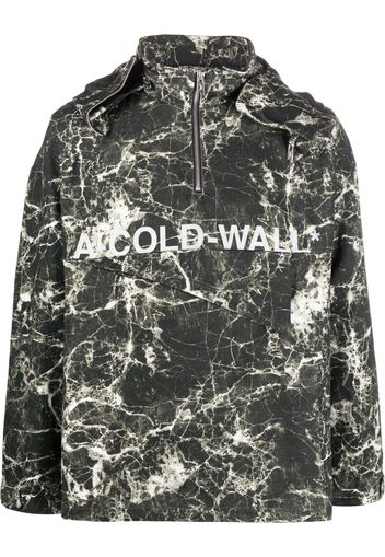 A-COLD-WALL* marble-print pullover jacket - Verde