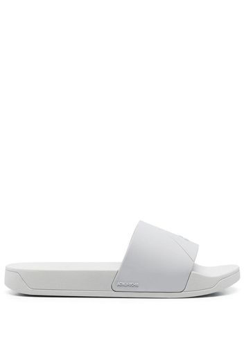 A-COLD-WALL* panelled debossed-logo slides - Grigio