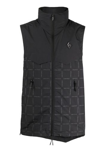 A-COLD-WALL* logo-print gilet - Nero