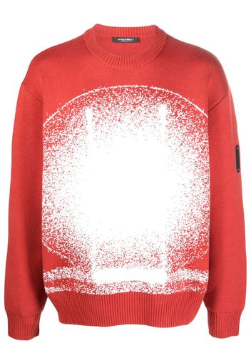 A-COLD-WALL* Exposure-print knitted crew neck sweatshirt - Arancione