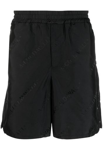 A-COLD-WALL* monogram-print shorts - Nero