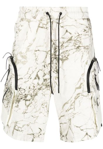 A-COLD-WALL* marble-print shorts - Toni neutri