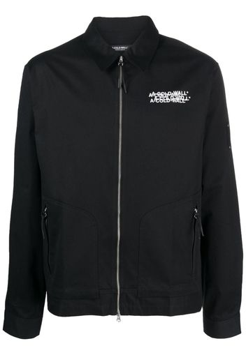 A-COLD-WALL* logo overlay tech jacket - Nero