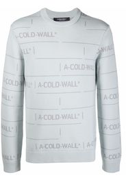 A-COLD-WALL* chain jacquard knit jumper - Grigio