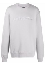 A-COLD-WALL* logo-embroidered cotton sweatshirt - Grigio