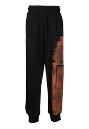 A-COLD-WALL* logo bleach style track pants - Nero