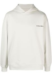 A-COLD-WALL* Essentials logo-print cotton hoodie - Toni neutri