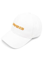 a paper kid logo-embroidered baseball cap - Bianco