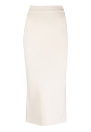 a paper kid ribbed knit pencil skirt - Toni neutri