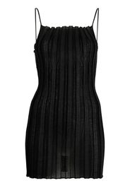 A. ROEGE HOVE Katrine ribbed mini dress - Nero