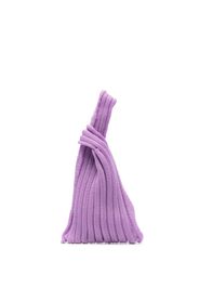 A. ROEGE HOVE Katrine ribbed knit bag - Viola