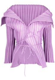 A. ROEGE HOVE Ara wrap knitted top - Viola