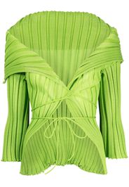 A. ROEGE HOVE Ara wrap knitted top - Verde