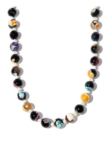 A Sinner in Pearls rainbow bead necklace - Nero