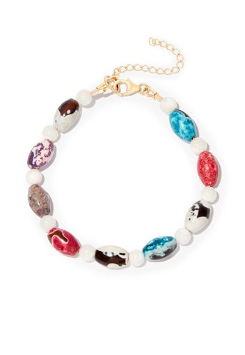 A Sinner in Pearls rainbow bead bracelet - Bianco