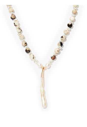 A Sinner in Pearls pearl-pendant beaded necklace - Toni neutri