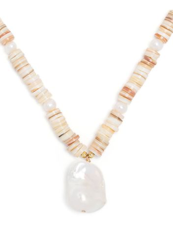 A Sinner in Pearls Collana con pendente - Marrone