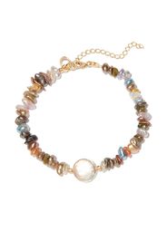 A Sinner in Pearls rainbow pearl beaded bracelet - Marrone