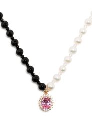 A Sinner in Pearls crystal-pendant pearl necklace - MULTICOLOURED