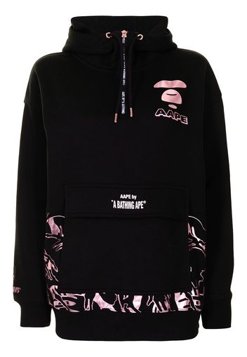 AAPE BY *A BATHING APE® Felpa con stampa grafica - Nero