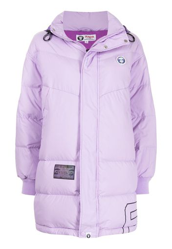 AAPE BY *A BATHING APE® Cappotto imbottito con cappuccio - Viola