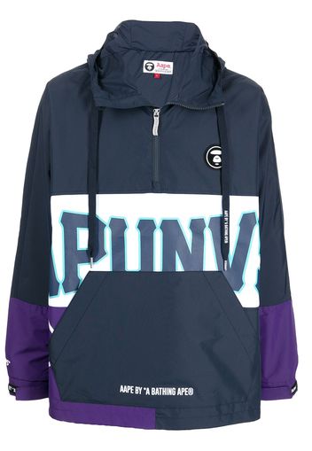 AAPE BY *A BATHING APE® AAPE Now colour-block hooded jacket - Blu