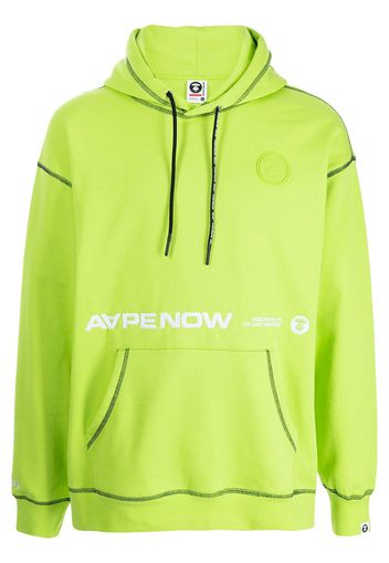 AAPE BY *A BATHING APE® Aape Now contrast-trim hoodie - Verde