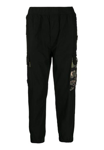 AAPE BY *A BATHING APE® camo-detail cargo trousers - Nero