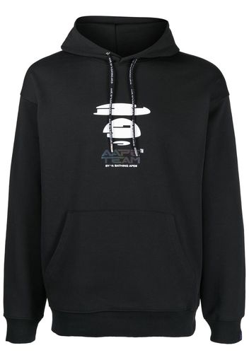 AAPE BY *A BATHING APE® graphic logo-print hoodie - Nero